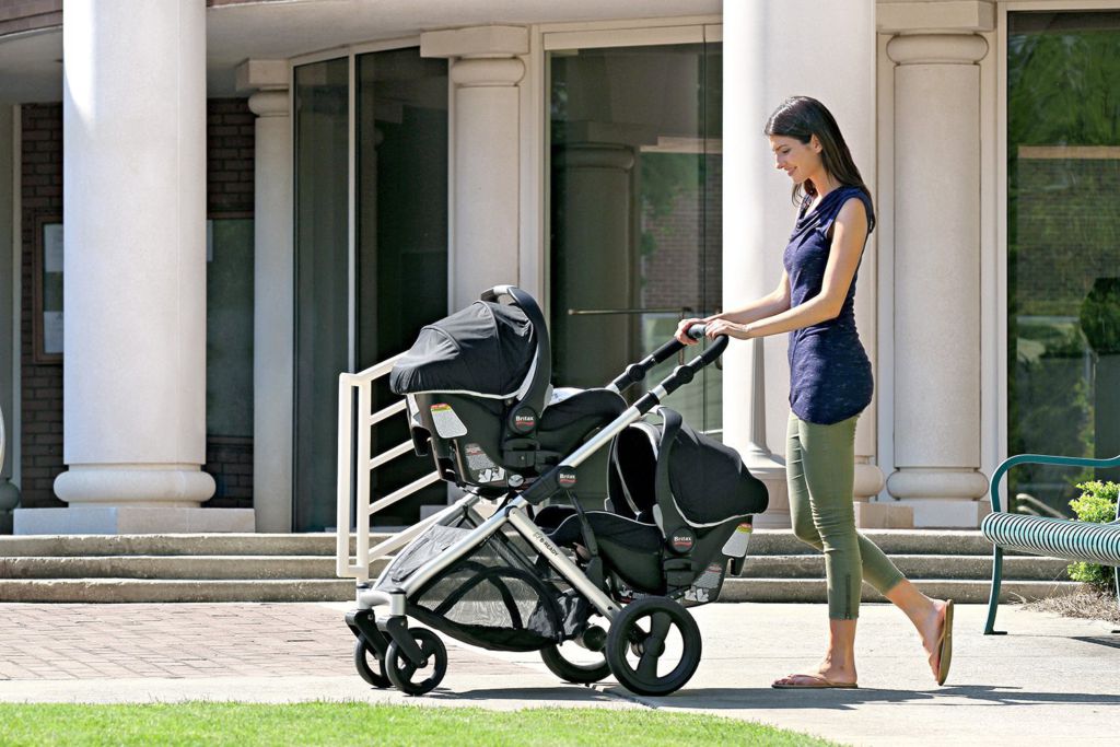 double jogging stroller for infant and toddler
